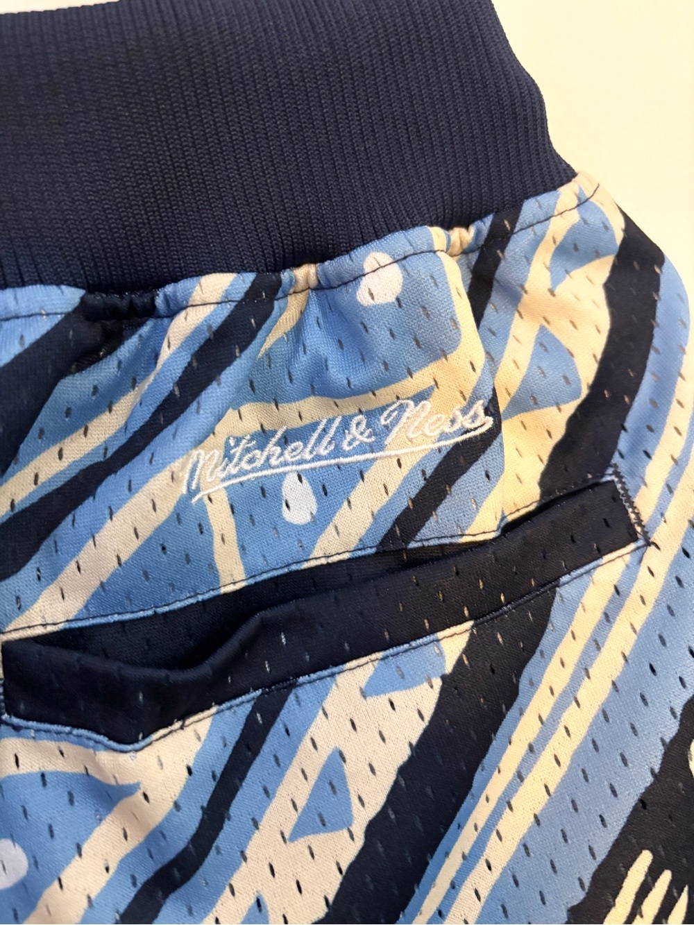 Men's Philadelphia Union Mitchell & Ness Navy Tribal Fashion Shorts - Picture 3 of 8
